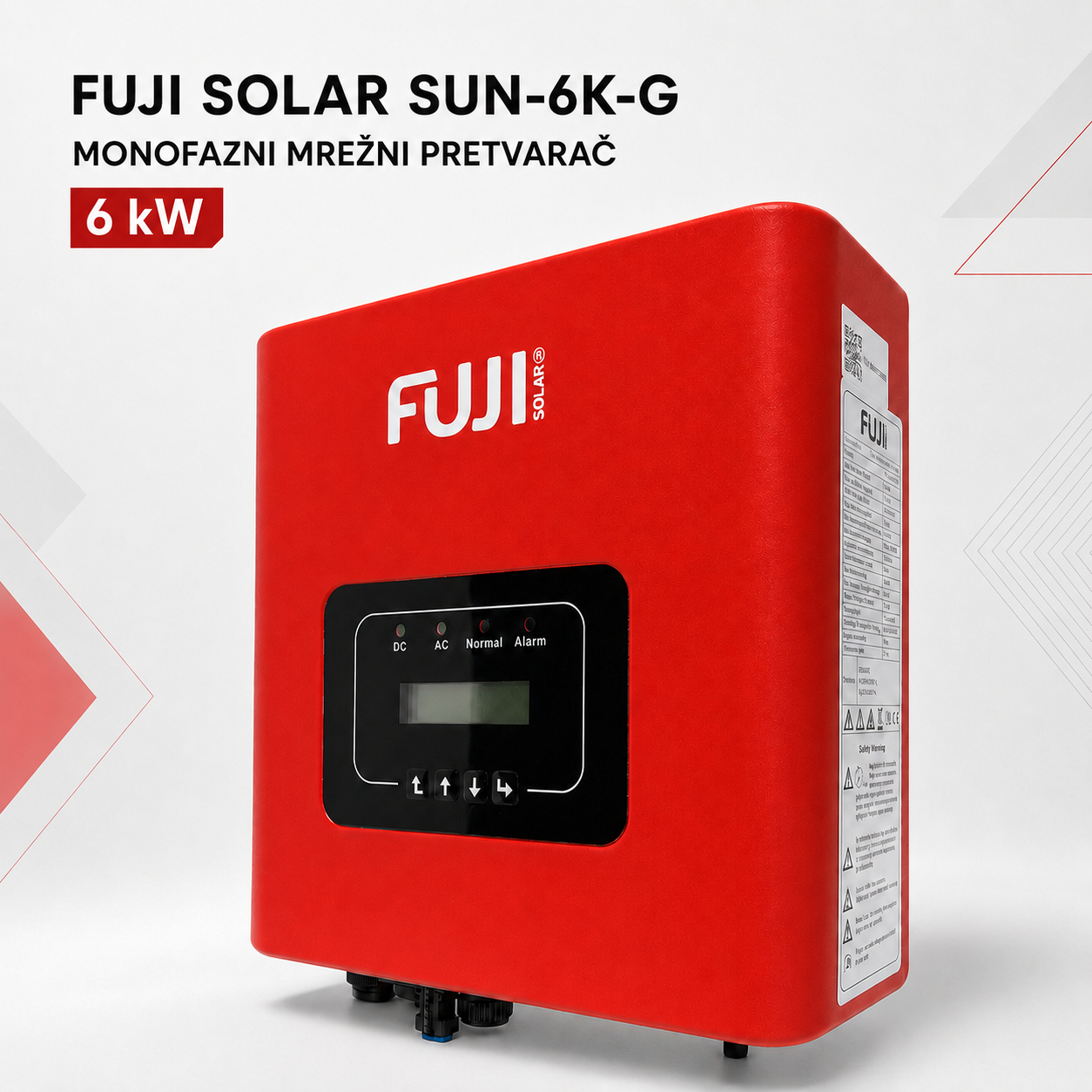 FUJI SOLAR SUN-6K-G FUJI SOLAR SUN-6K-G 6kW Monofazni Mrežni Pretvarač - Slika 1