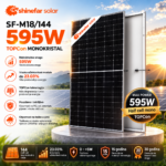 Shinefar Solarni Panel 595W SF-M18/144 - TOPCon Monokristal