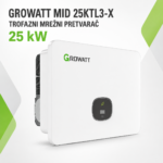 GROWATT MID 25KTL3-X TROFAZNI MREŽNI PRETVARAČ 25kW