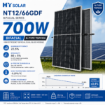 HY Solar 700W N-Type Tier 1 NT12/66GDF bifacial Solarni Panel