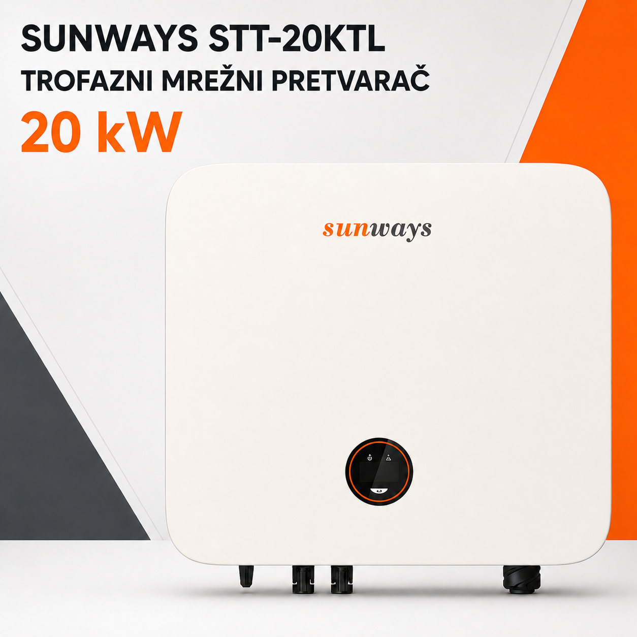sunways 20kw SUNWAYS STT-20KTL 20kW TROFAZNI MREŽNI PRETVARAČ - Slika 1