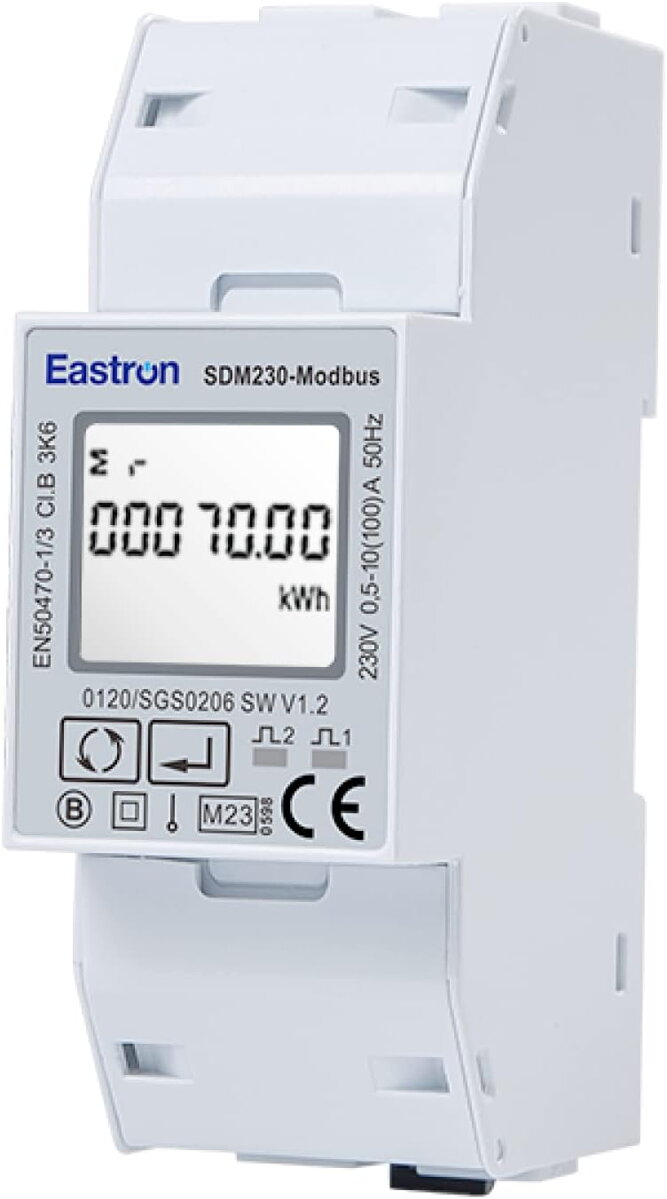 sdm230m ENERGY METER MONOFAZNI EASTROM SDM230-M 100A (Fuji Solar) - Slika 1