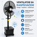 FUJIAIR CAFFE TAKAYAMA VENTILATOR SA RASPRŠIVAČEM