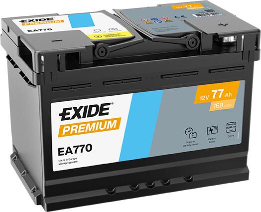 Exide Premium EA770 – Maksimalna Snaga i Pouzdanost s Carbon Boost 2.0