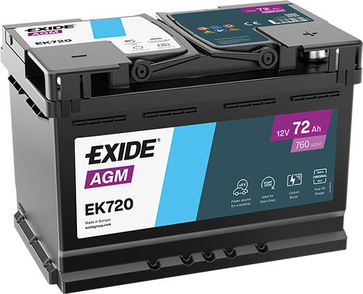 Exide Start-Stop AGM EK720 – Snaga za Napredna Vozila
