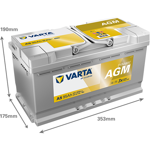 595901085k262_1 Akumulator VARTA Silver Dynamic AGM 12V 95Ah 850A (A5) - Slika 1
