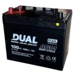 FUJI SOLAR DUAL MARINE 100Ah 12V 530EN AGM Deep Cycle baterija