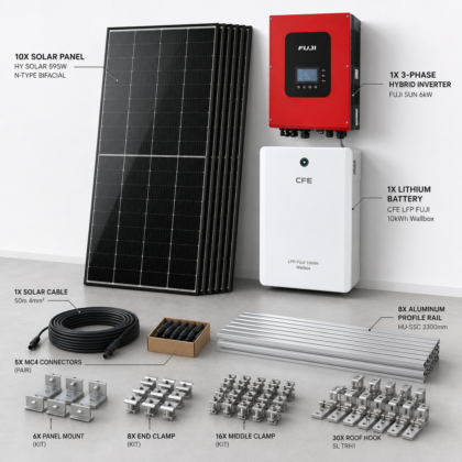 set za solarnu elektranu 6kw 10kwh