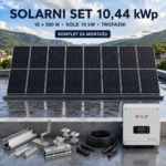 SOLARNI SET 10,44 kWp – TONGWEI 580 W + SOLE 10 kW TROFAZNI