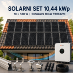 Solarni set 10 kW trofazni – Tongwei 10,44 kWp + Sunways STT-10KTL