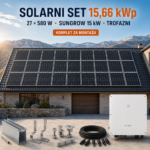 SOLARNI SET 15,66 kWp – TONGWEI 580 W + SUNGROW SG15.0RT 15 kW