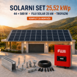 SOLARNI SET 25,52 kWp – TONGWEI 580 W + FUJI SOLAR 25 kW