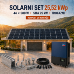 SOLARNI SET 25,52 kWp – TONGWEI 580 W + SMA SUNNY TRIPOWER 25 kW