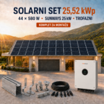 SOLARNI SET 25,52 kWp – TONGWEI 580 W + SUNWAYS 25 kW