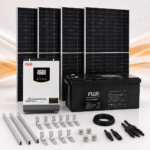 Off-grid solarni set 2,32 kWp – FUJI 3 kW 24 V + LiFePO4 baterija 5,12 kWh