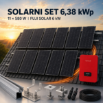 Solarni set 6 kW monofazni - Tongwei 6,38 kWp + Fuji Solar