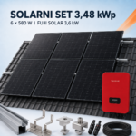 Solarni set 3,6 kW – Tongwei 3,48 kWp + Fuji Solar – krov s crijepom