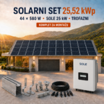 SOLARNI SET 25,52 kWp – TONGWEI 580 W + SOLE 25 kW