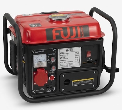 fuji agregat 950 FUJI ELECTRIC benzinski monofazni agregat HH950 650W 230V 50Hz 3A - Slika 1