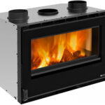 LA NORDICA INSERTO 80 CRYSTAL EVO 2.0 VENTILATO NERO - UGRADBENI KAMIN NA DRVA